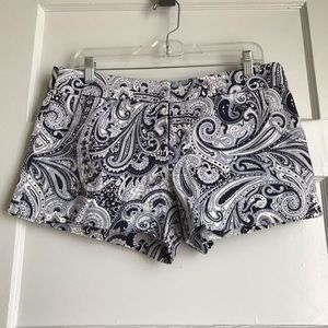 Blue and white shorts